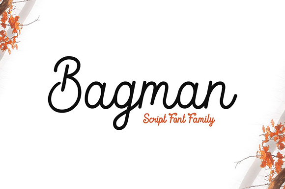 Bagman Font: A Bold Handwritten Typeface for Makers