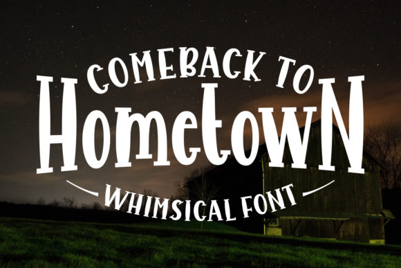 Comeback to Hometown: A Charming Handwritten Font for Makers