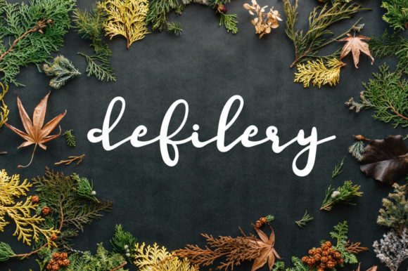 Defilery: The Handwritten Font for Modern Editorial Design