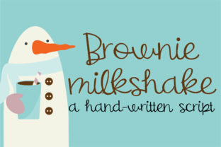 Designing with Brownie Milkshake: A Joyful Script Font