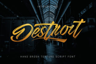 Destroit: A Bold Urban Handwritten Font for Branding