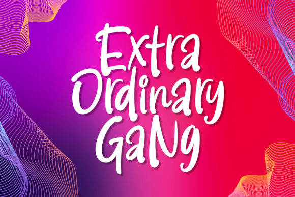 Extra Ordinary Gang: A Bold Font for Your Brand