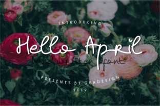 Hello April: A Romantic Handwritten Font for Web Design