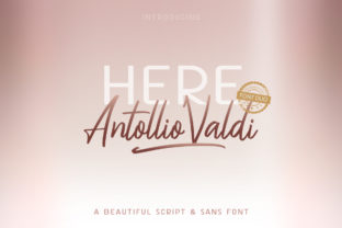 Here Antollio Valdi Duo: A Bold Font for Your Brand