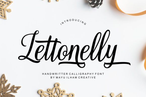 Lettonelly: A Bold Handwritten Font for Editorial Design