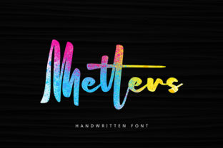 Metters: A Bold Handwritten Font for Crafters