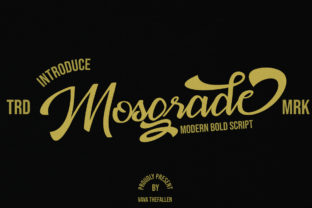 Mosgrade: A Modern Handwritten Script Font for Web Design