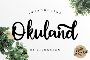 Okuland: A Whimsical Handwritten Font for Web Design