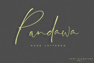 Pandawa: A Light Handwritten Font for Crafters