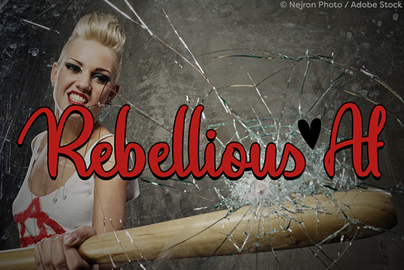 Rebellious Af: A Bold Script Font for Editorial Design