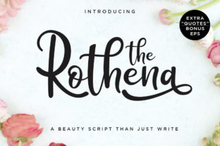 Rothena: A Handwritten Font for Editorial Charm