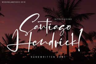 Santiago Hendrick: A Retro Script Font for Web Design