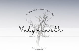 Valyrianth Font: A Handwritten Typeface for Crafters