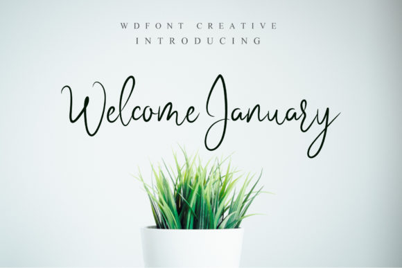 Welcome January: A Sophisticated Script Font for Web Design