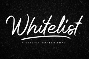 Whitelist: A Stylish Marker Font for Web Design